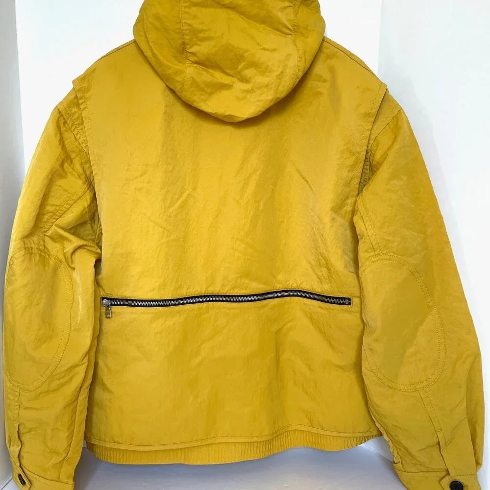 Banana Republic Hooded Fishing Jacket Men’s XXL Yellow Oversized Pockets Archive